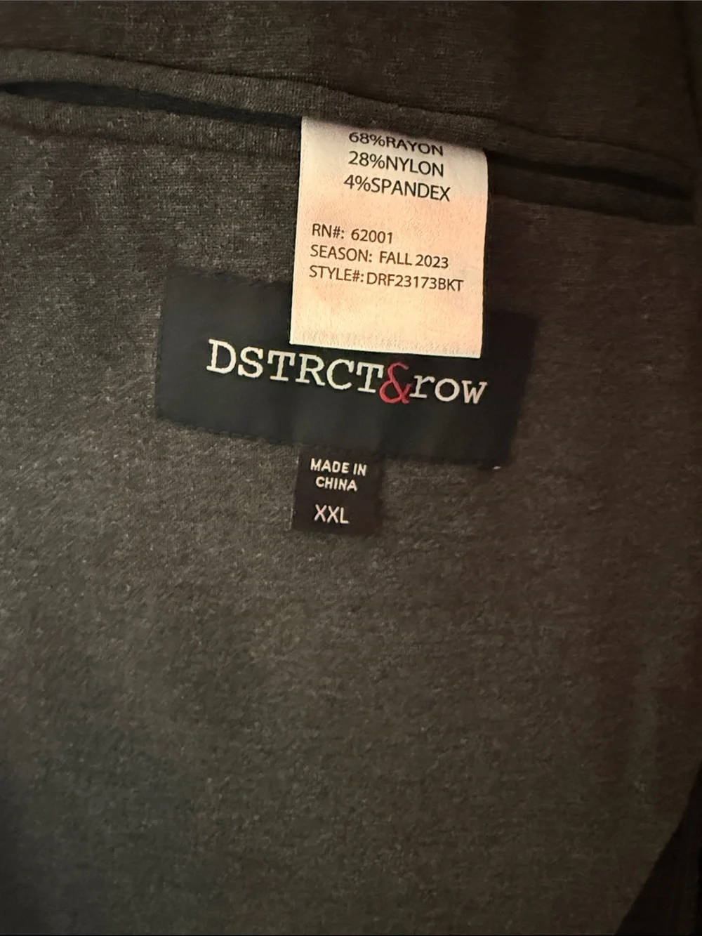 Men's Charcoal Knit Blazer - Casual Tailored Sport Coat